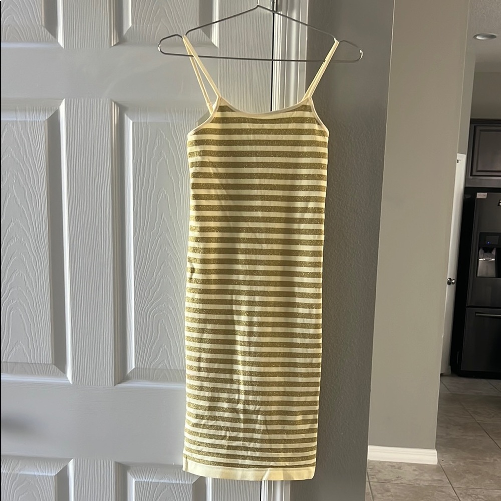 Striped Yellow Dress